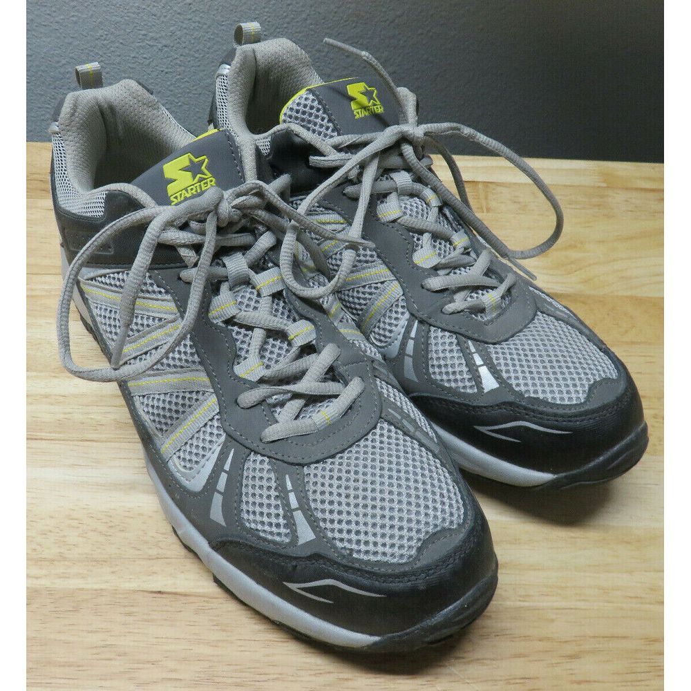 Mens STARTER Gray Yellow Athletic Running Shoes US 13 Style AD6Rx55E-3 Crest‎